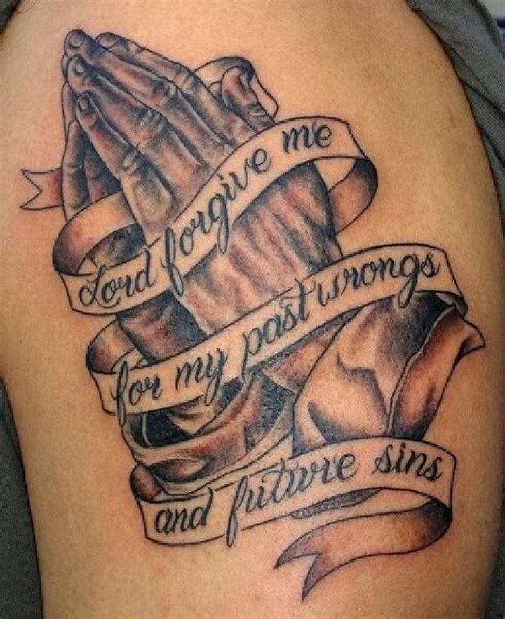 14 Prayer Tattoo Photos & Meanings