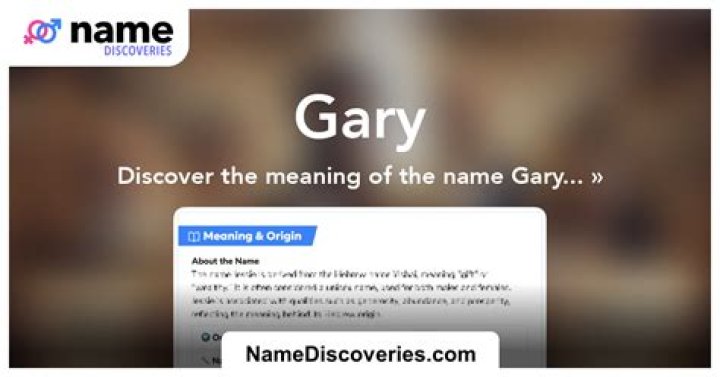 Gary Meaning in English, Gary Baby Name Origin Gender Meaning Pronunciation